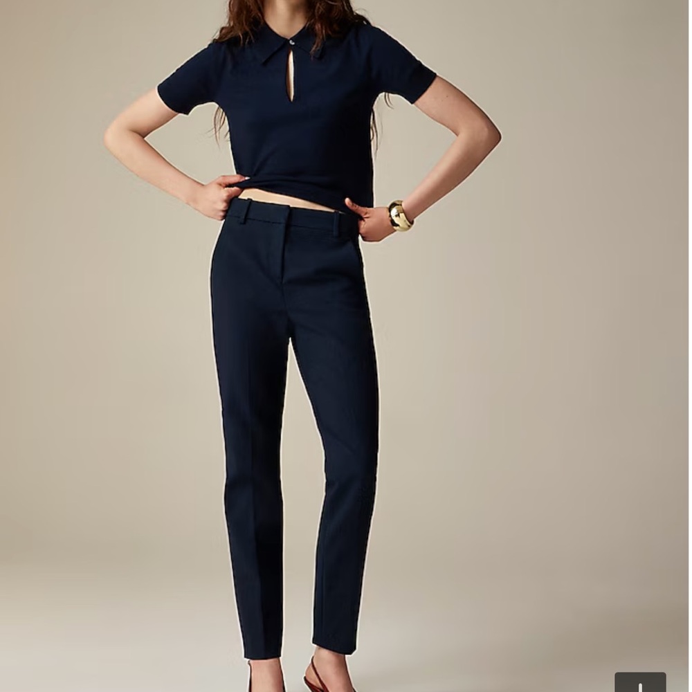 J. Crew NWT Size 16 Cameron Navy Pants